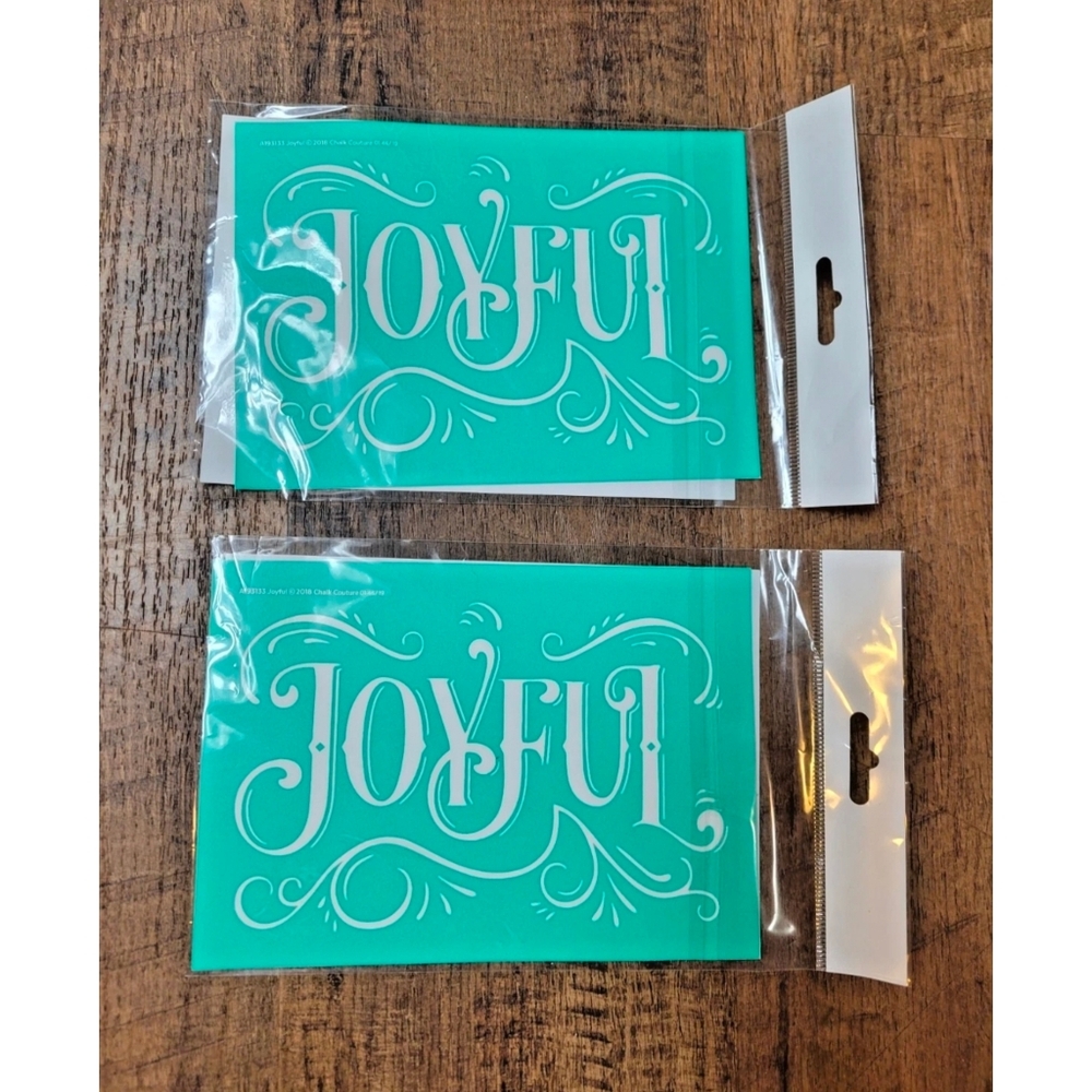 Chalk Couture 'Joyful' chalk transfers bundle of 2